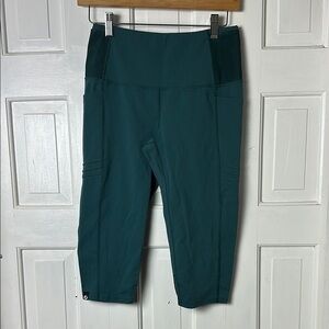 Oiselle Teal Size 4 cropped leggings